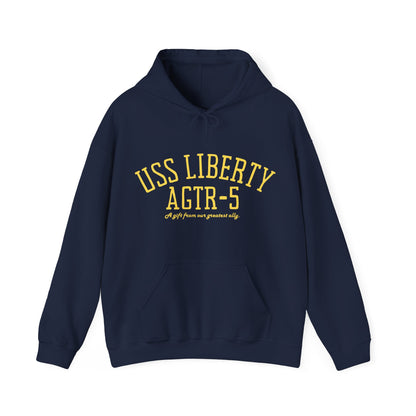 USS Liberty AGTR-5 Unisex Heavy Blend Hoodie - Nautical Gift Sweatshirt