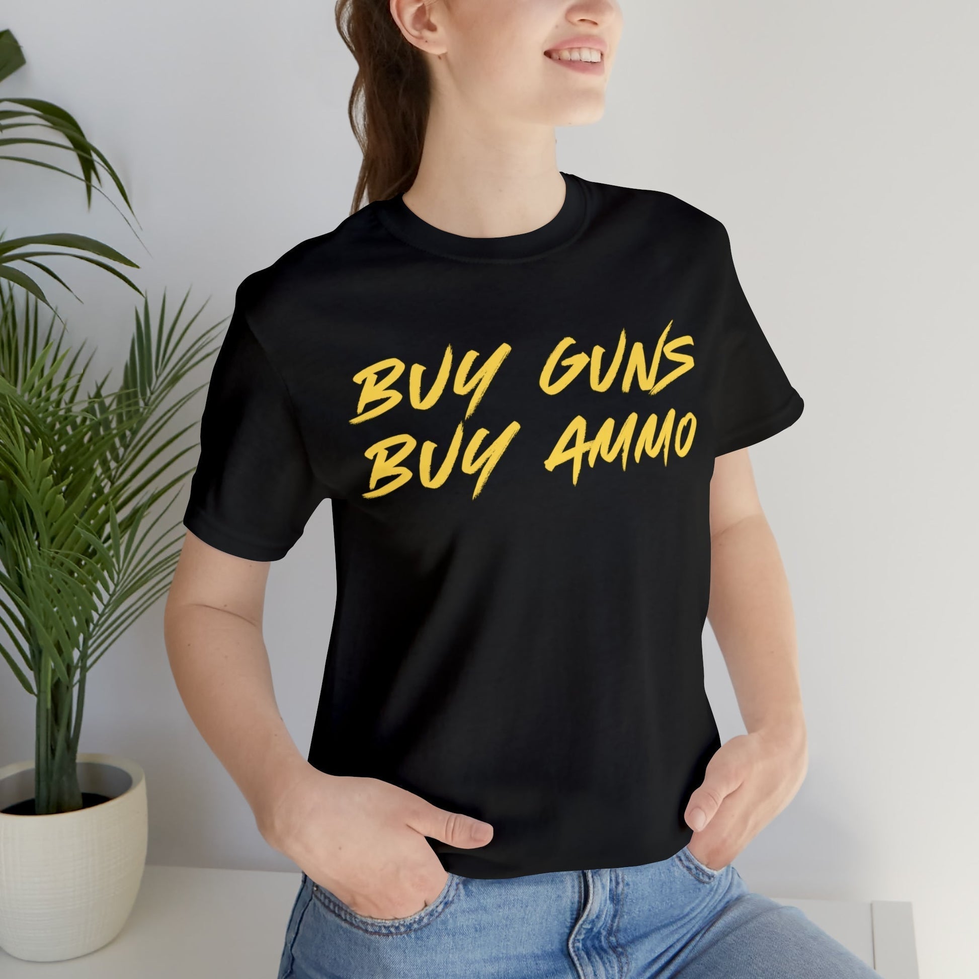 Buy Guns, Buy Ammo - Premium T-Shirt - Just $27! Shop now at Who Touched The Thermostat?