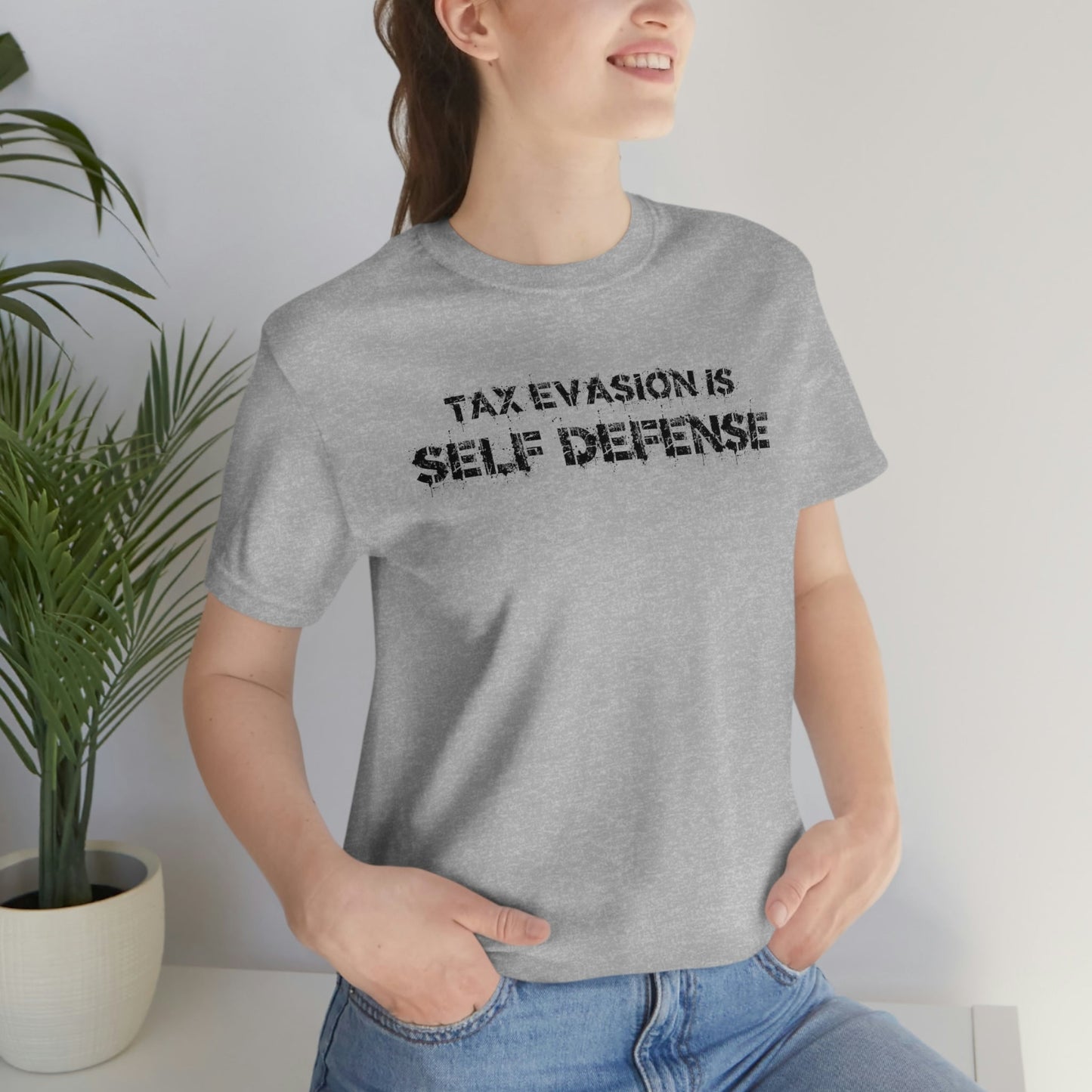 Tax Evasion is Self Defense - Premium T-Shirt - Just $27! Shop now at Who Touched The Thermostat?