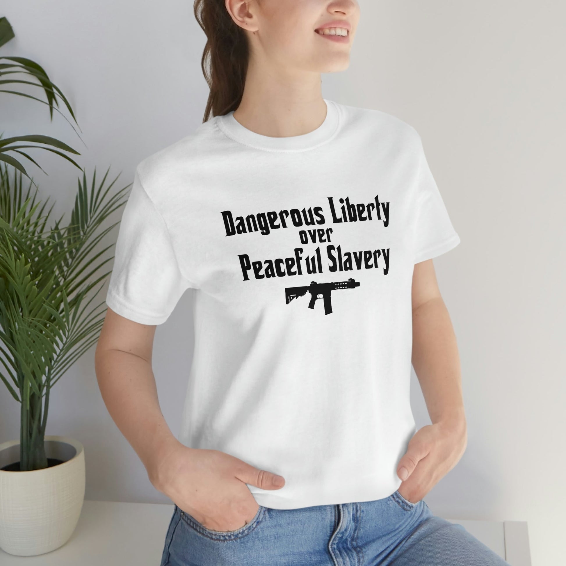 Dangerous Liberty - Premium T-Shirt - Just $27! Shop now at Who Touched The Thermostat?