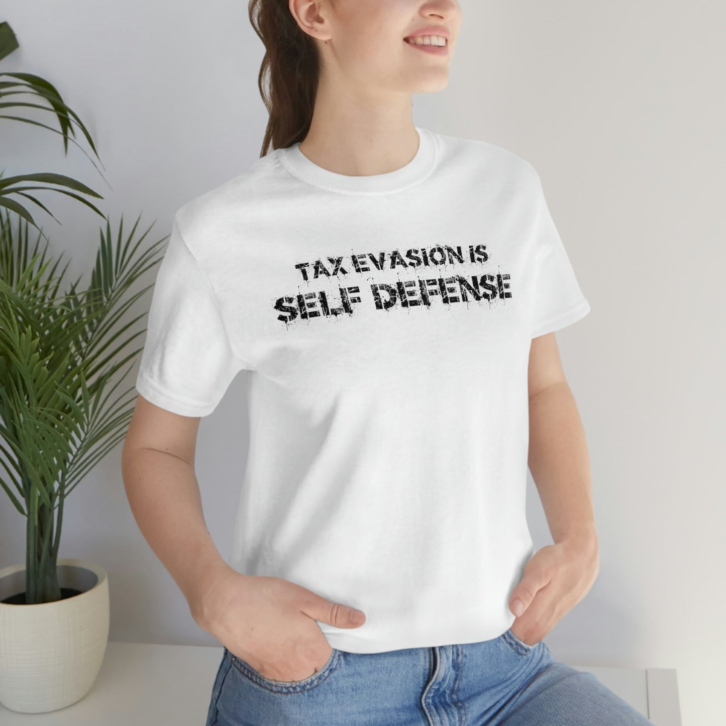 Tax Evasion is Self Defense - Premium T-Shirt - Just $27! Shop now at Who Touched The Thermostat?