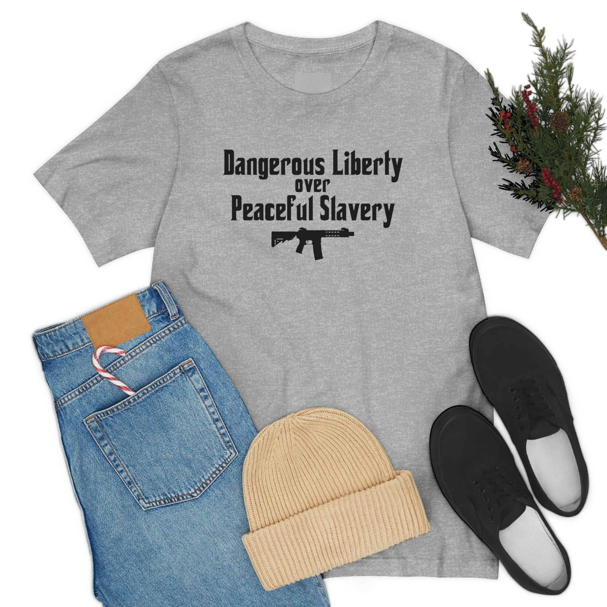 Dangerous Liberty - Premium T-Shirt - Just $27! Shop now at Who Touched The Thermostat?