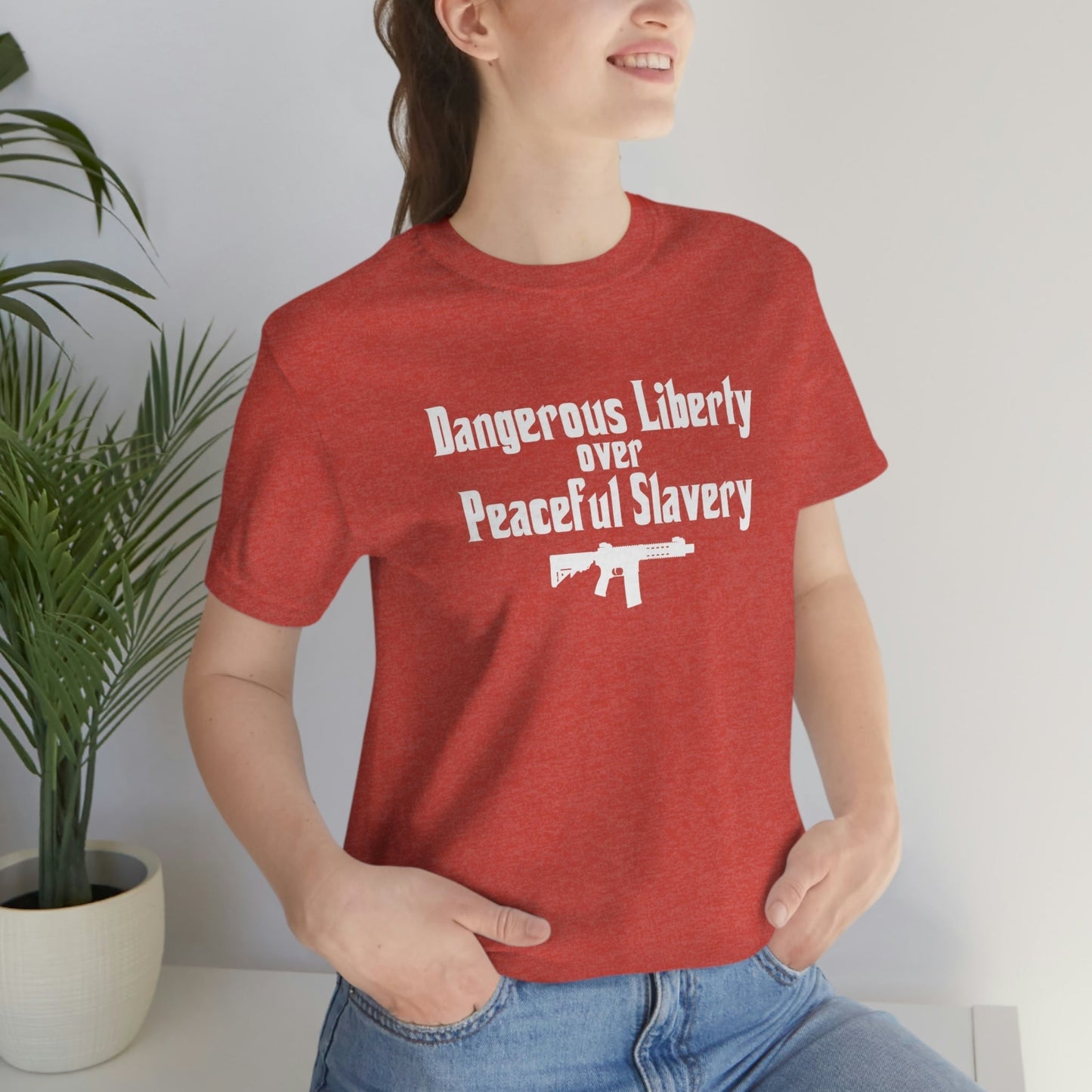 Dangerous Liberty - Premium T-Shirt - Just $27! Shop now at Who Touched The Thermostat?