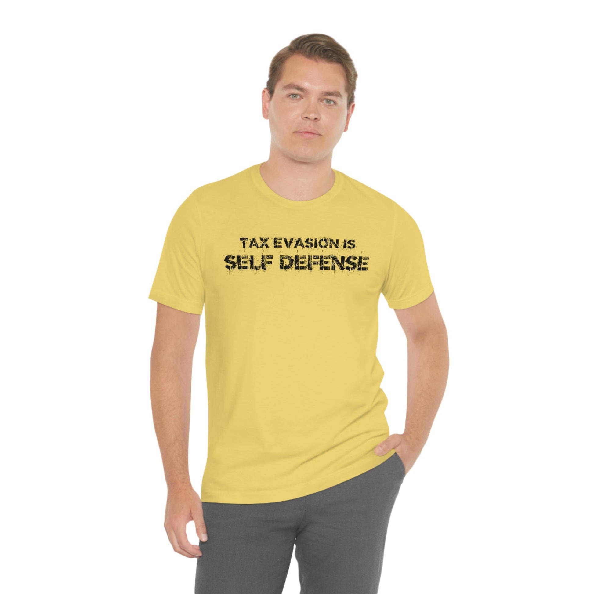 Tax Evasion is Self Defense - Premium T-Shirt - Just $27! Shop now at Who Touched The Thermostat?