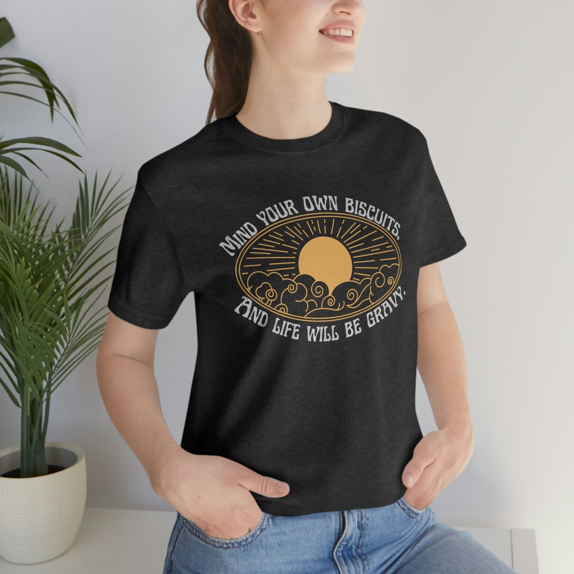 Mind Your Own Biscuits - Premium T-Shirt - Just $18.90! Shop now at Who Touched The Thermostat?
