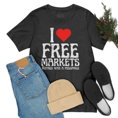 I Love Free Markets - Premium T-Shirt - Just $27! Shop now at Who Touched The Thermostat?
